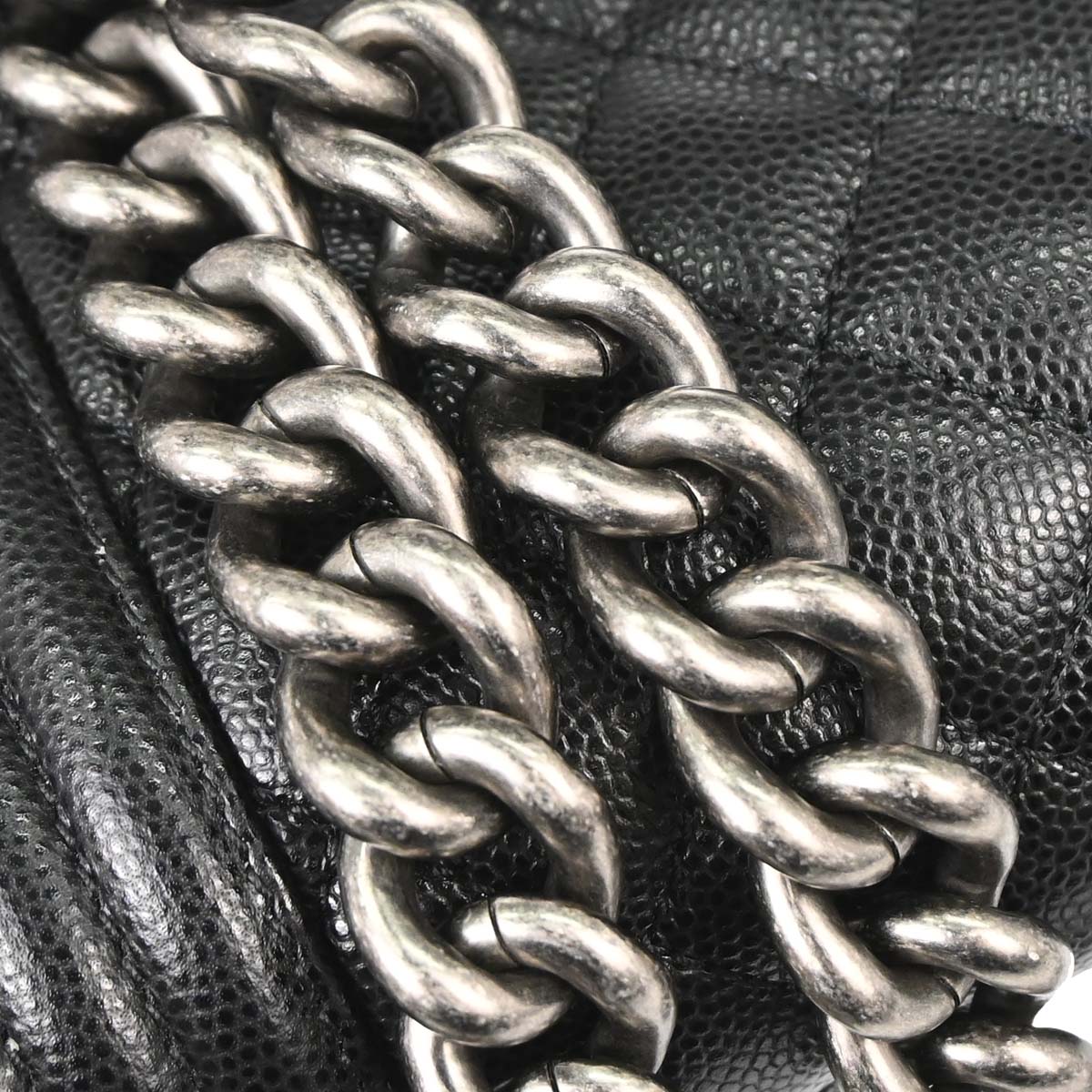 Boy Chanel 2019 Black Caviar Skin Small Chain Shoulder Bag
