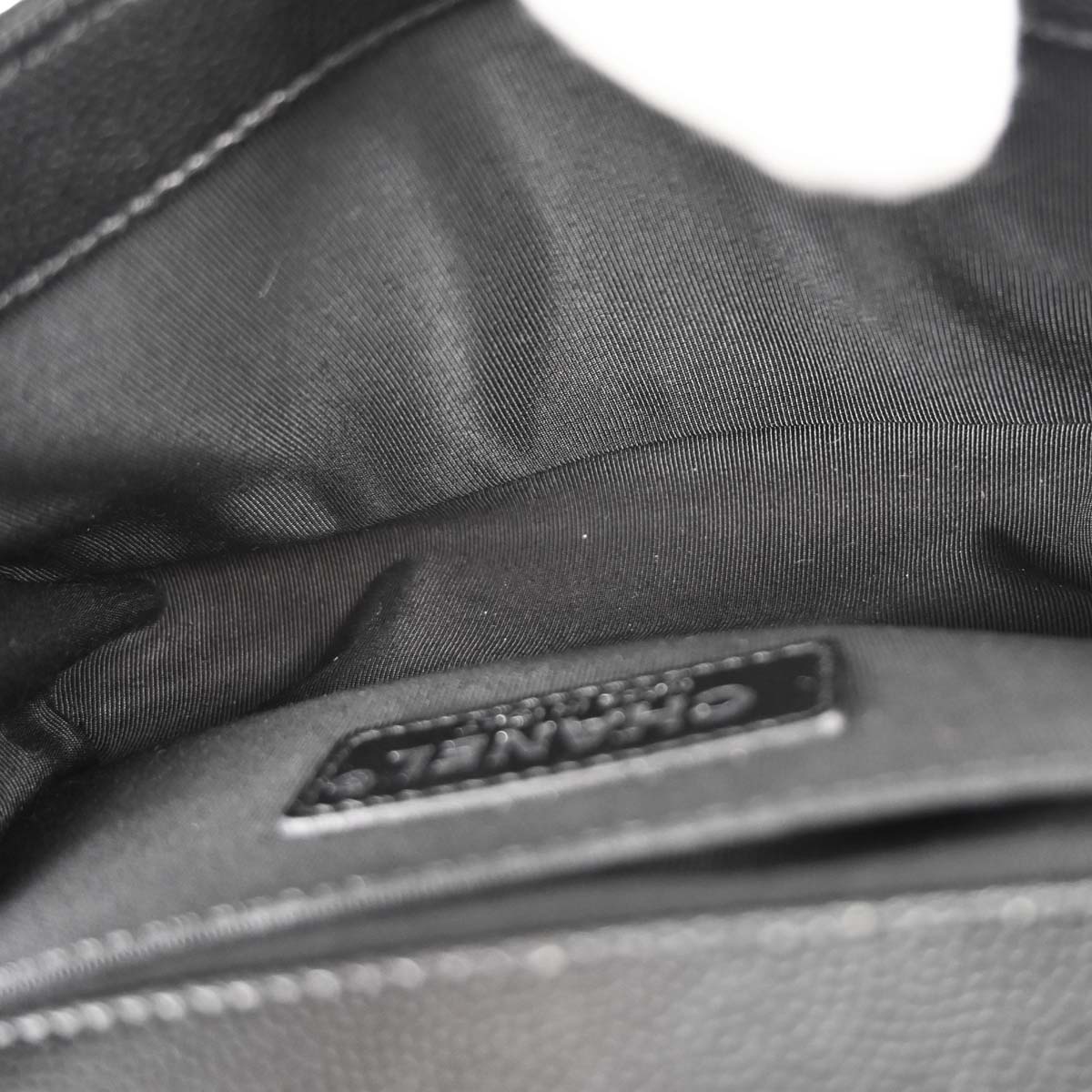 Boy Chanel 2019 Black Caviar Skin Small Chain Shoulder Bag