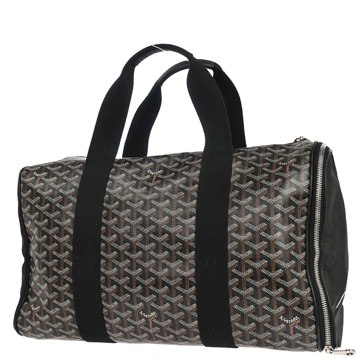 Goyard Black Voltigeur MM Pet Carrier Handbag