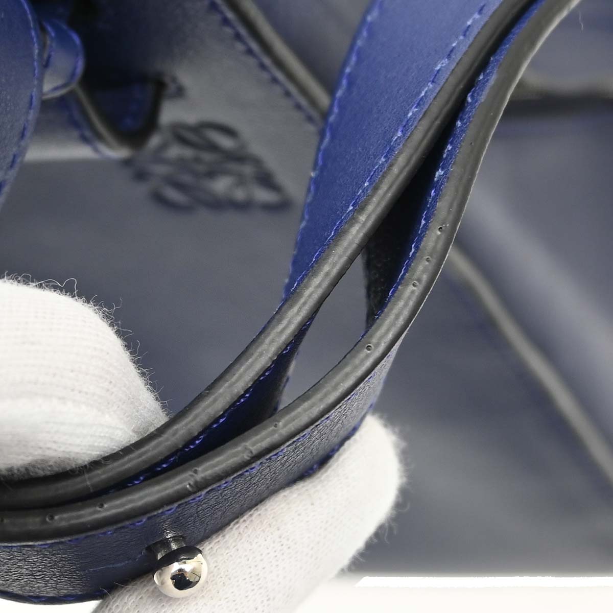 Loewe Navy Hammock 2way Shoulder Tote Handbag