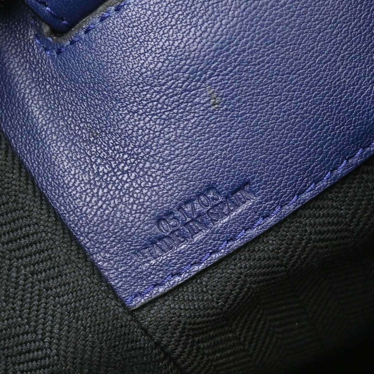 Loewe Navy Hammock 2way Shoulder Tote Handbag