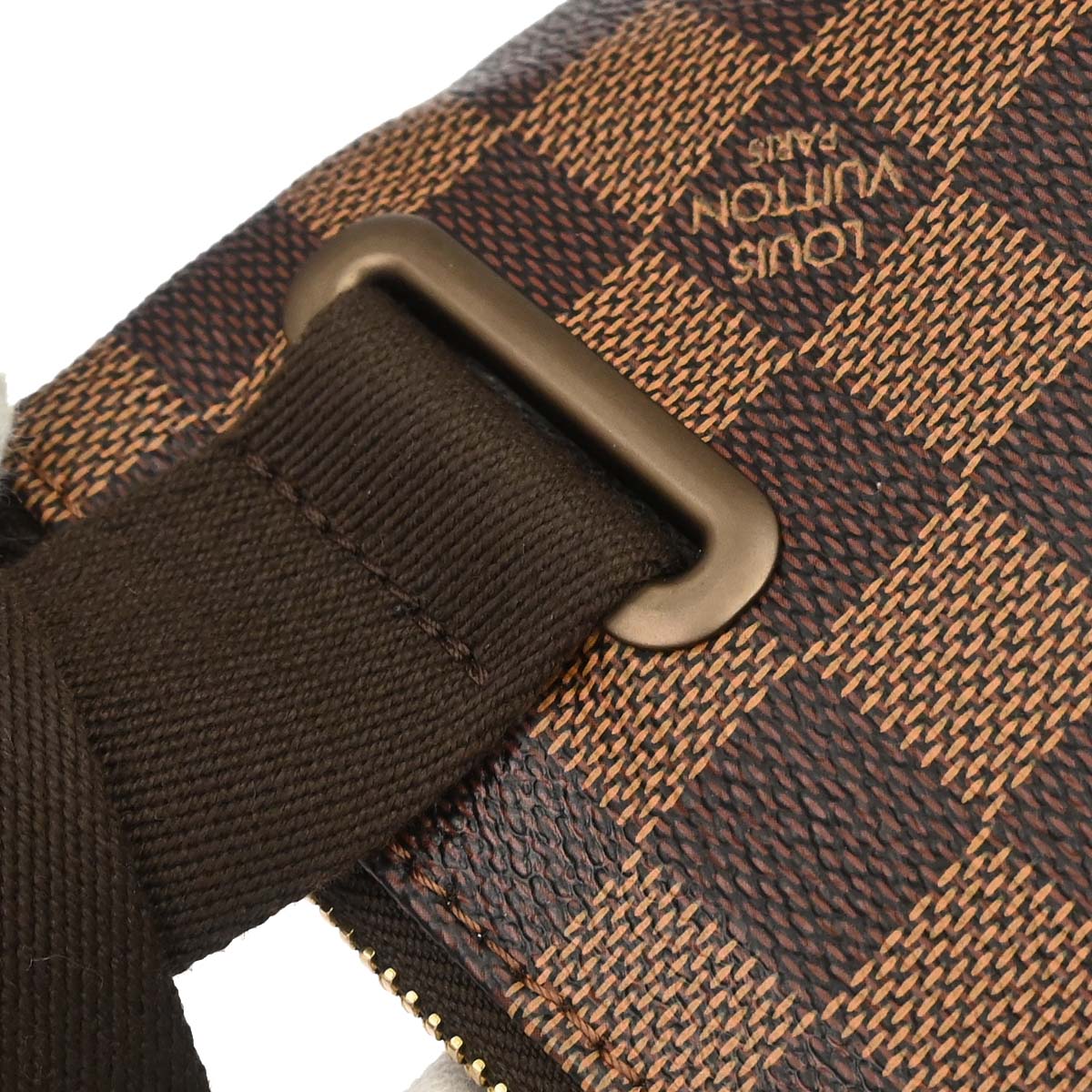 Louis Vuitton 2010 Damier Pochette Plate Brooklyn Shoulder Bag N41100