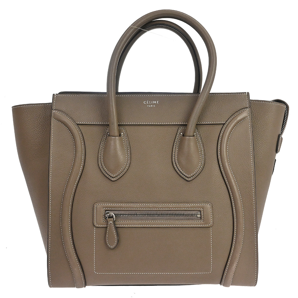 Celine Brown Mini Luggage Tote Handbag