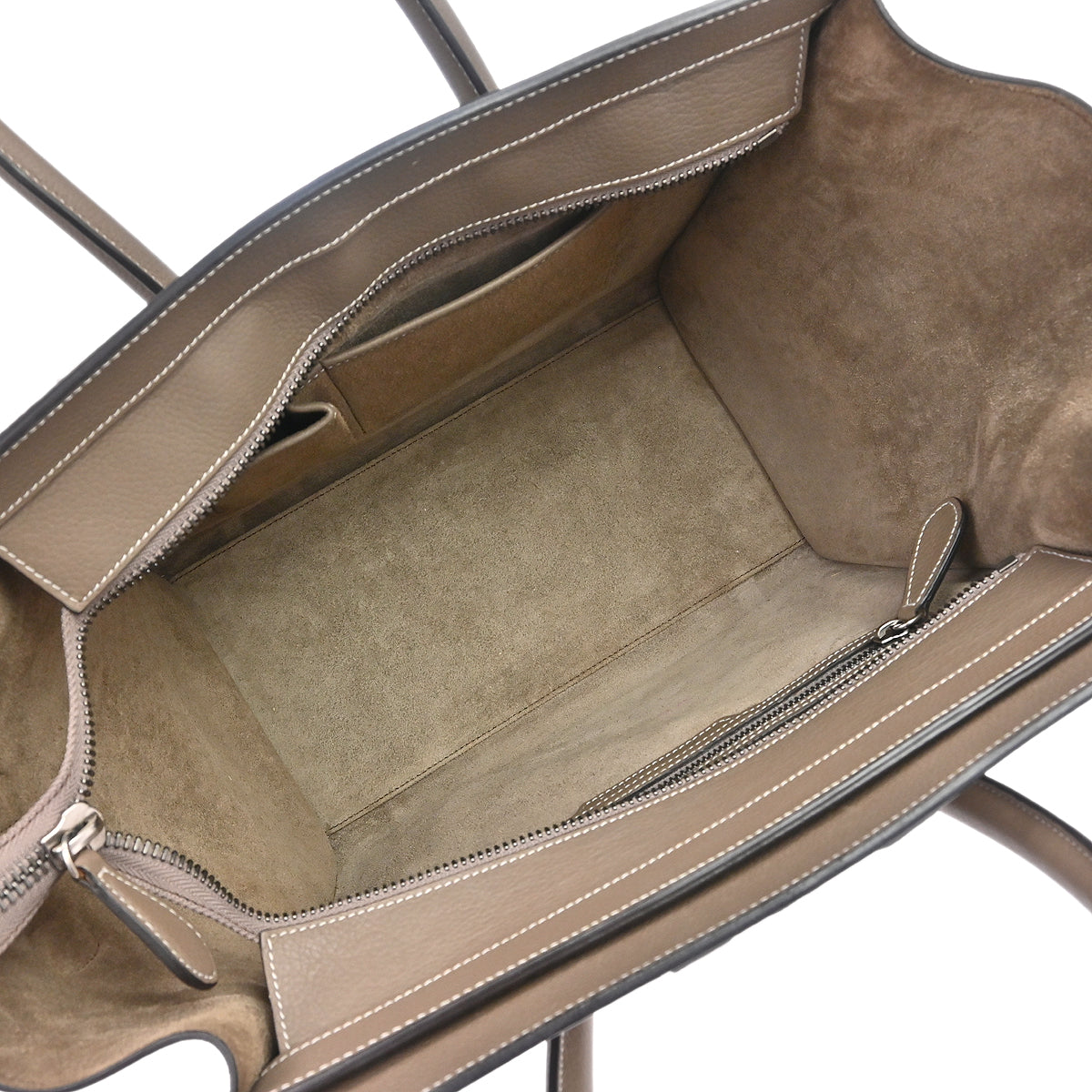 Celine Brown Mini Luggage Tote Handbag