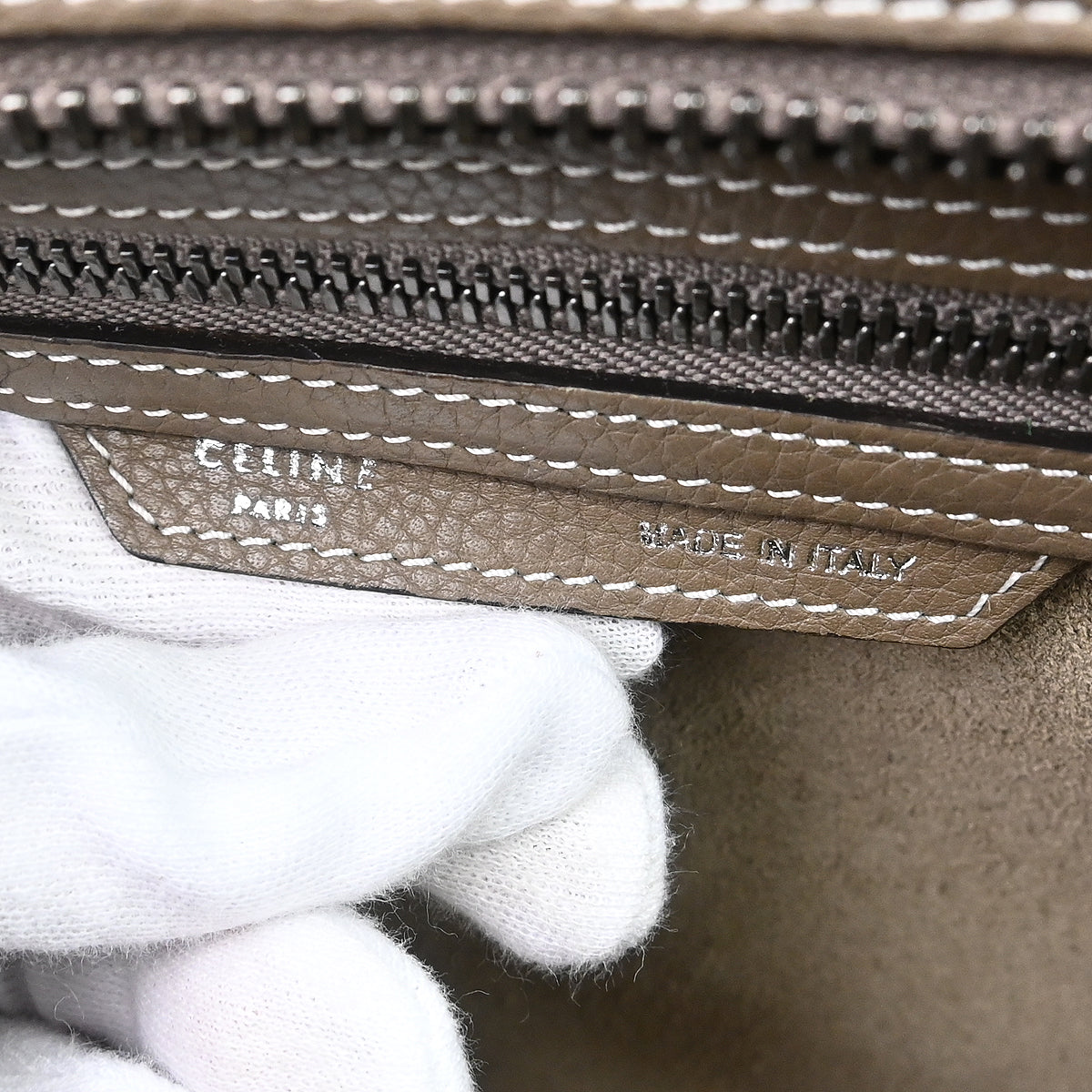 Celine Brown Mini Luggage Tote Handbag