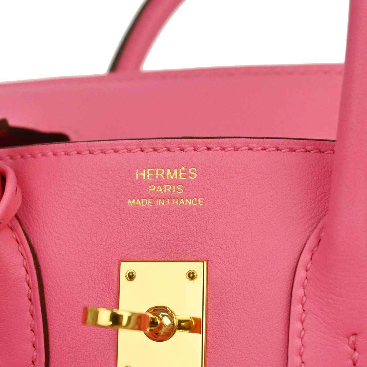 Hermes Rose Azalee Swift Birkin 25 Handbag