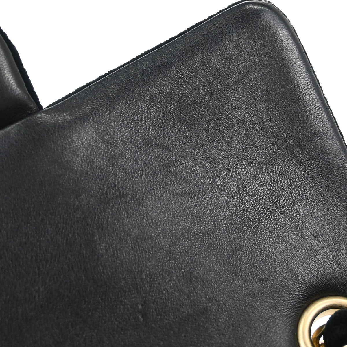 Chanel 2018 Black Velvet Classic Flap Shoulder Bag