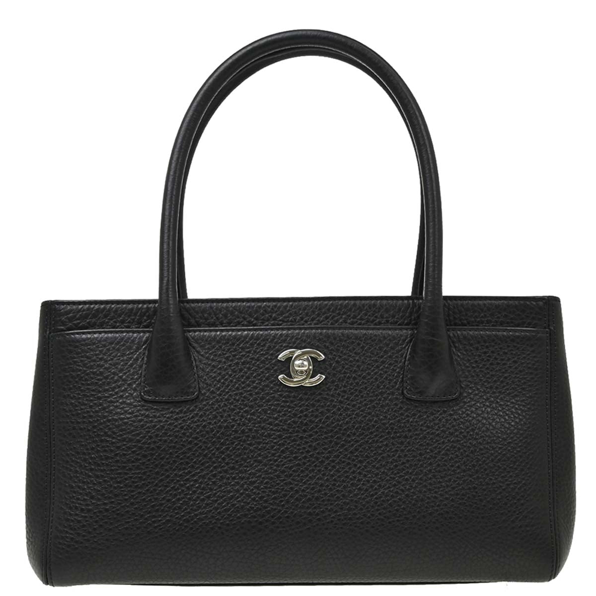 Chanel 2014-2015 Black Deerskin Executive Cerf Tote Bag