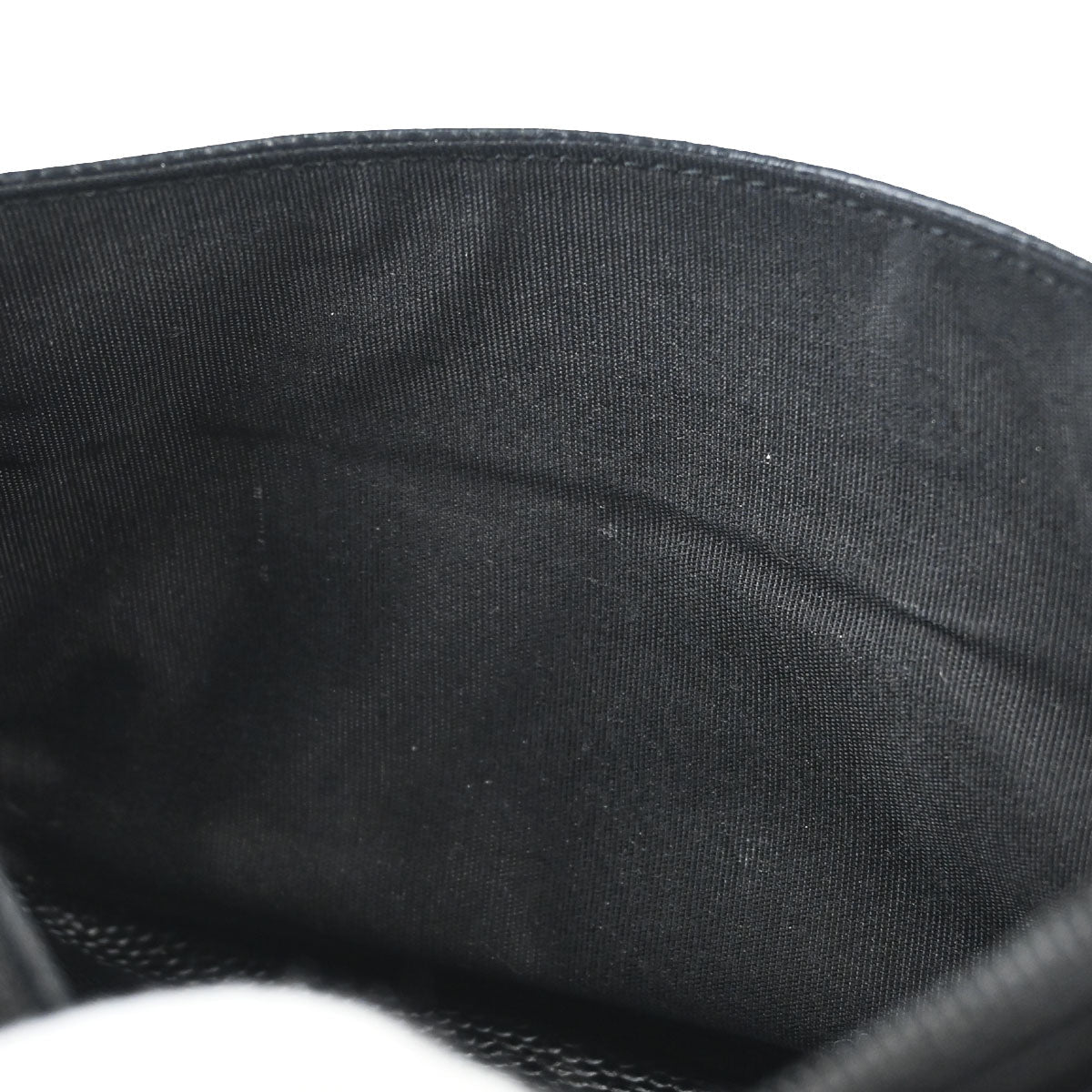 Chanel 2012 Black Caviar Skin Half Moon Flap WOC Wallet on Chain Shoulder Bag