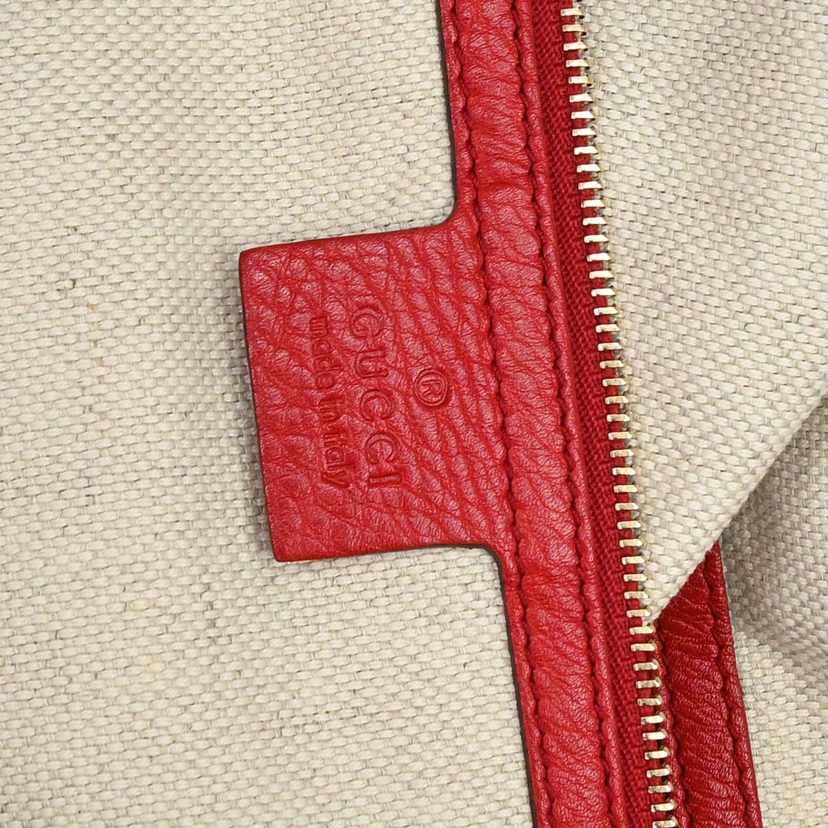 Gucci Red Calfskin Soho Handbag