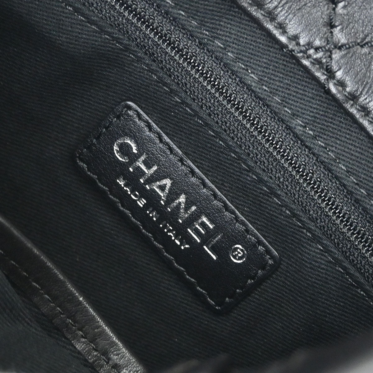 Chanel 2015-2016 Black Calfskin Wild Stitch CC Pocket Tote 2way Handbag