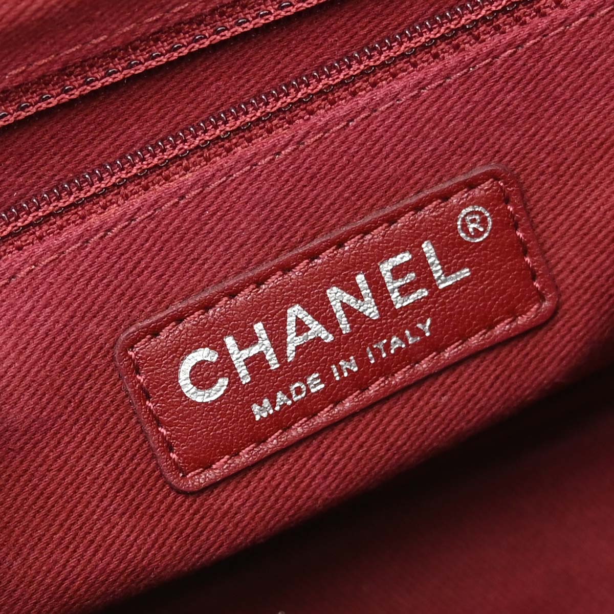 Chanel 2012 Gray Calfskin Pondicherry Flap 2way Shoulder Handbag