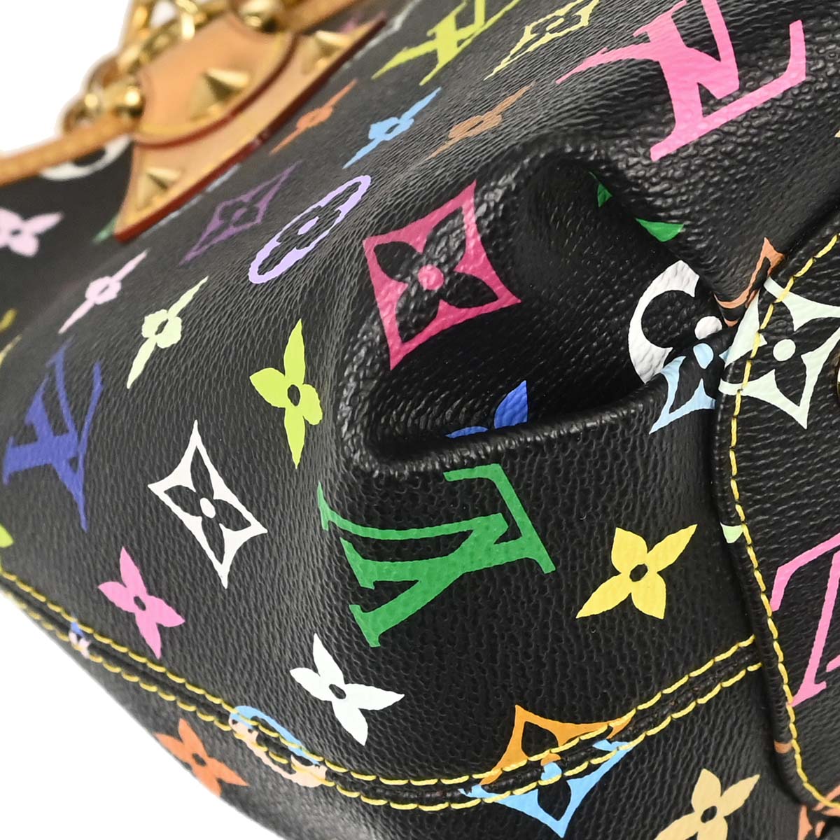 Louis Vuitton 2011 Monogram Multicolor Annie MM Tote Handbag M40308