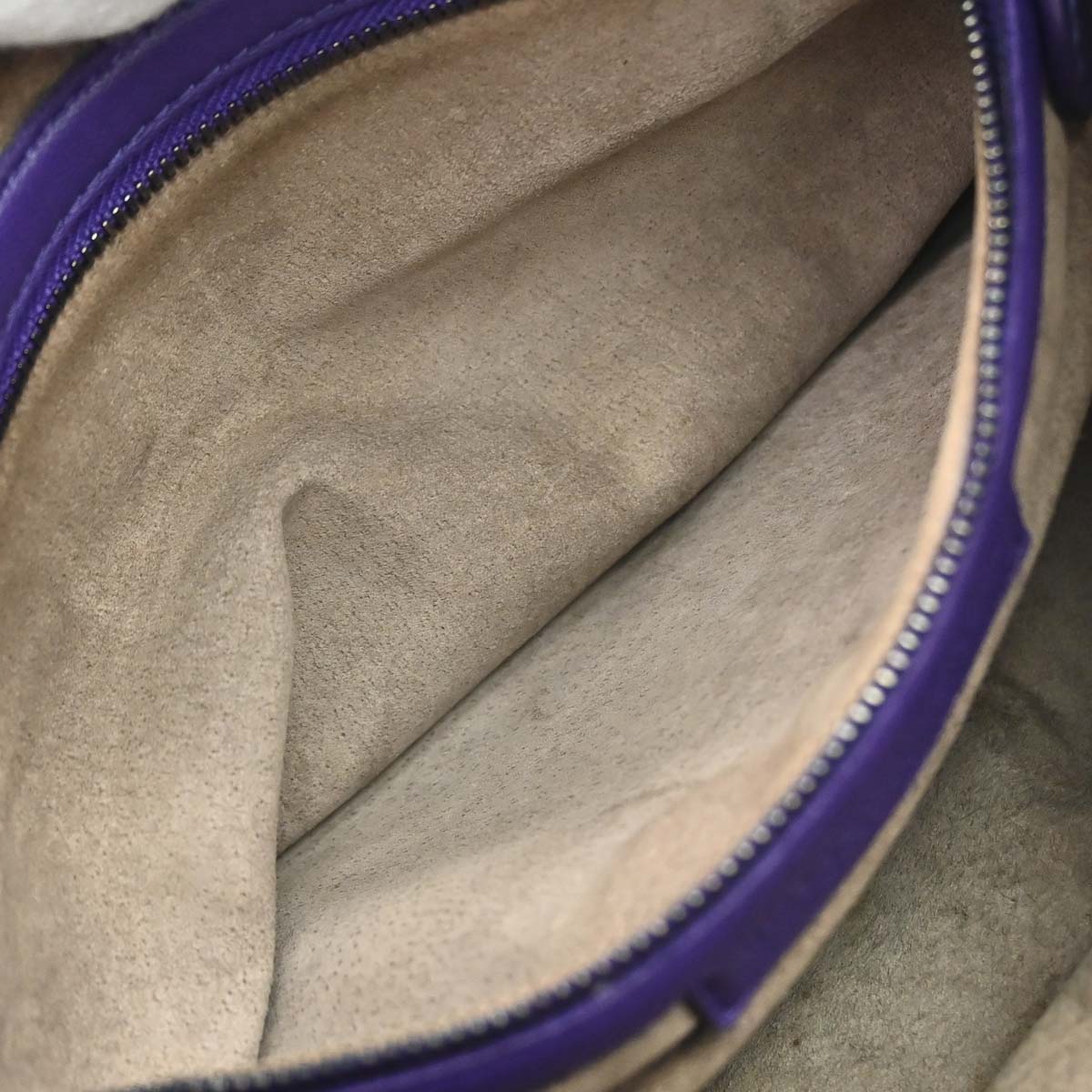 Bottega Veneta Purple Lambskin Intrecciato Hobo Handbag
