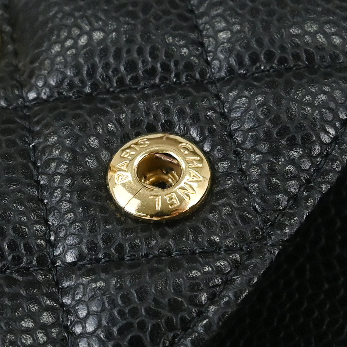 Chanel Black Caviar Skin Small Classic Double Flap Shoulder Bag