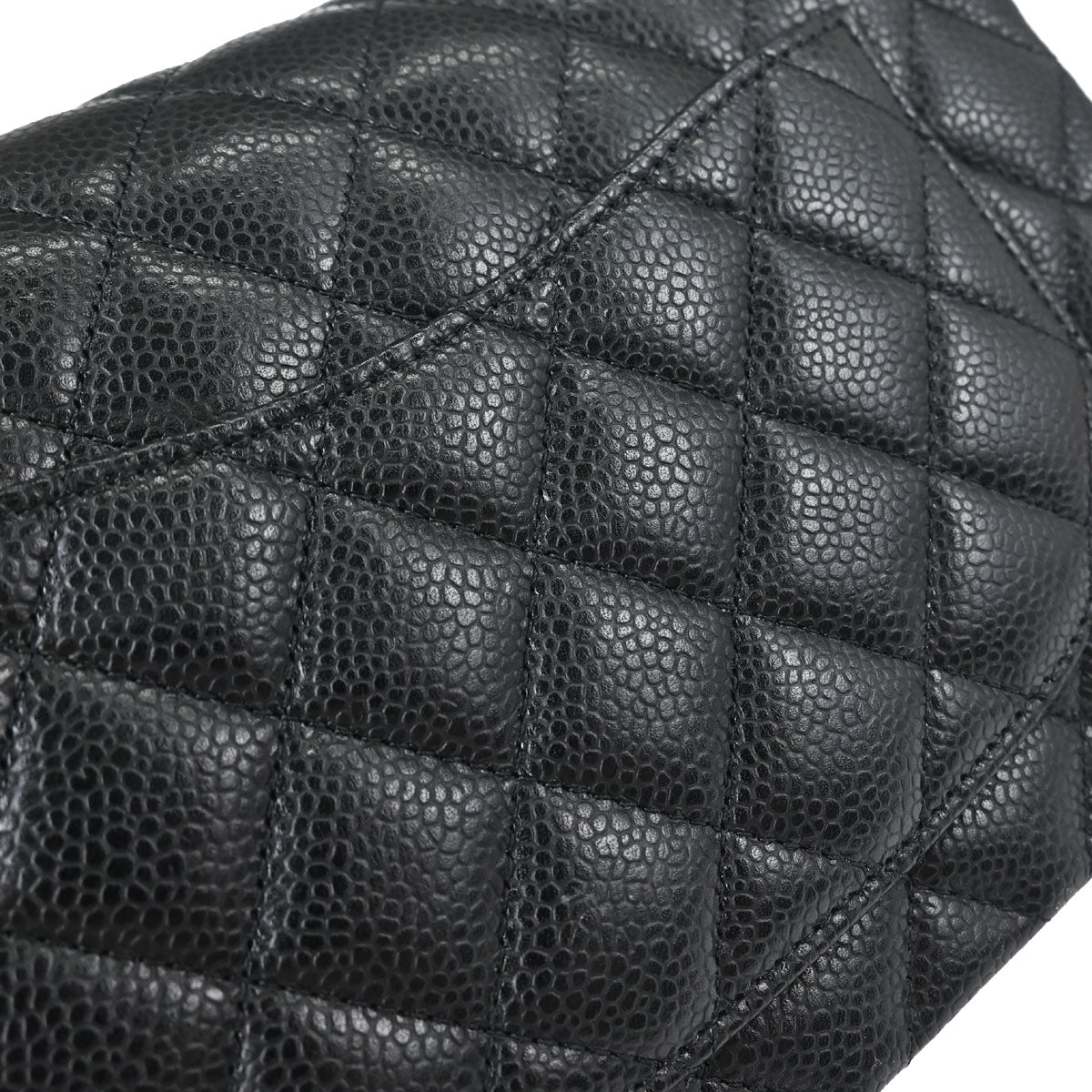 Chanel Black Caviar Skin Small Classic Double Flap Shoulder Bag