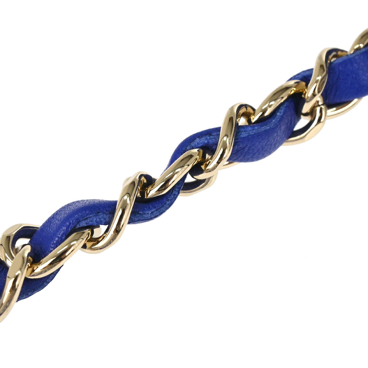Chanel 2017-2018 Blue Lambskin Chevron Shoulder Bag