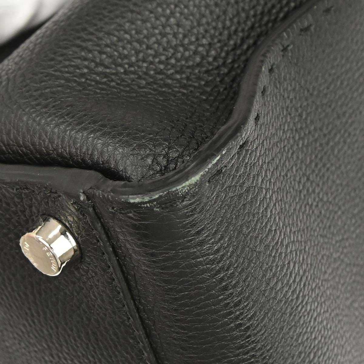 Fendi Black Selleria Peekaboo Fit 2way Shoulder Handbag