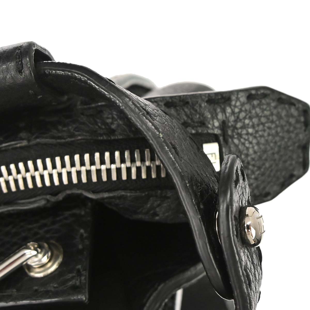 Fendi Black Selleria Peekaboo Fit 2way Shoulder Handbag