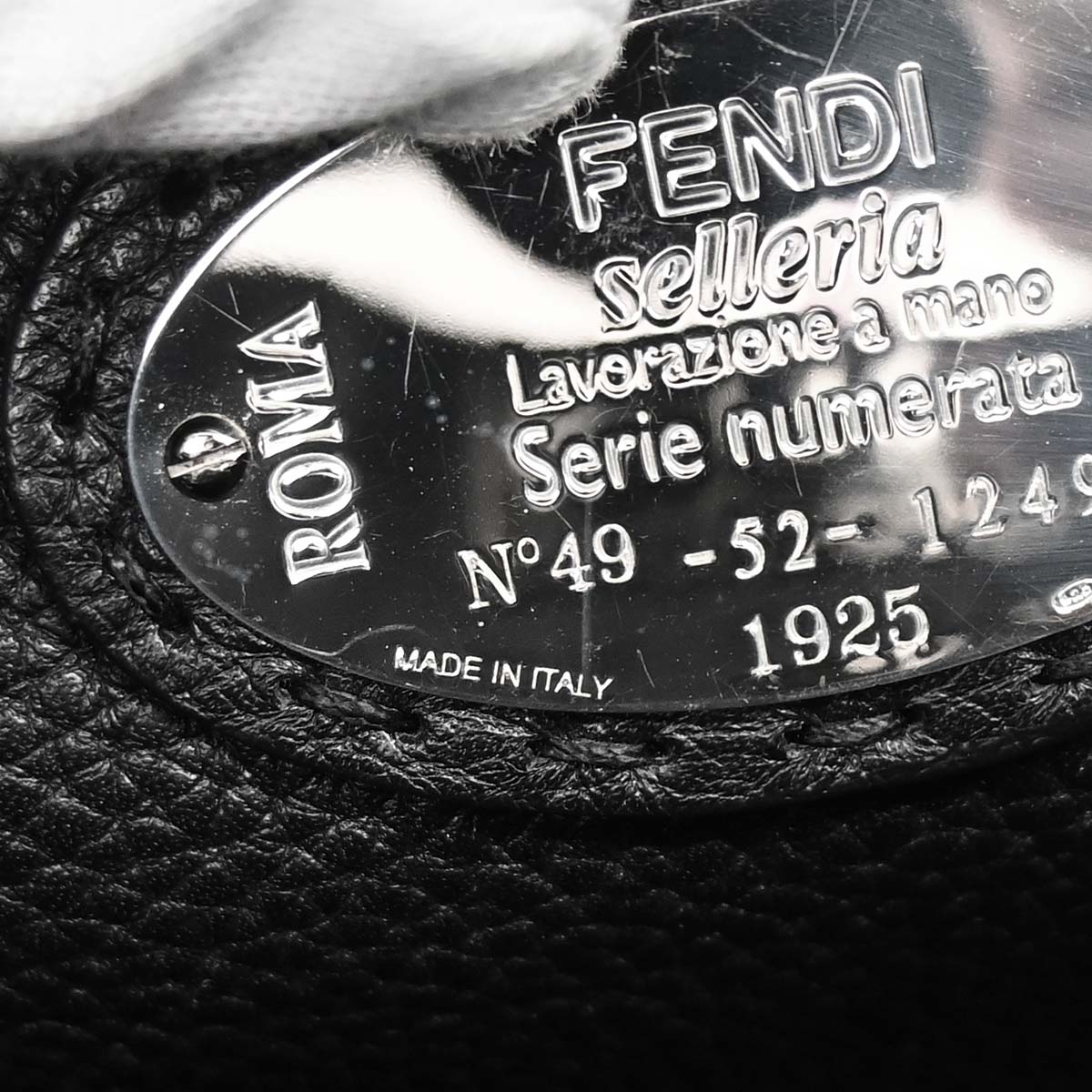 Fendi Black Selleria Peekaboo Fit 2way Shoulder Handbag