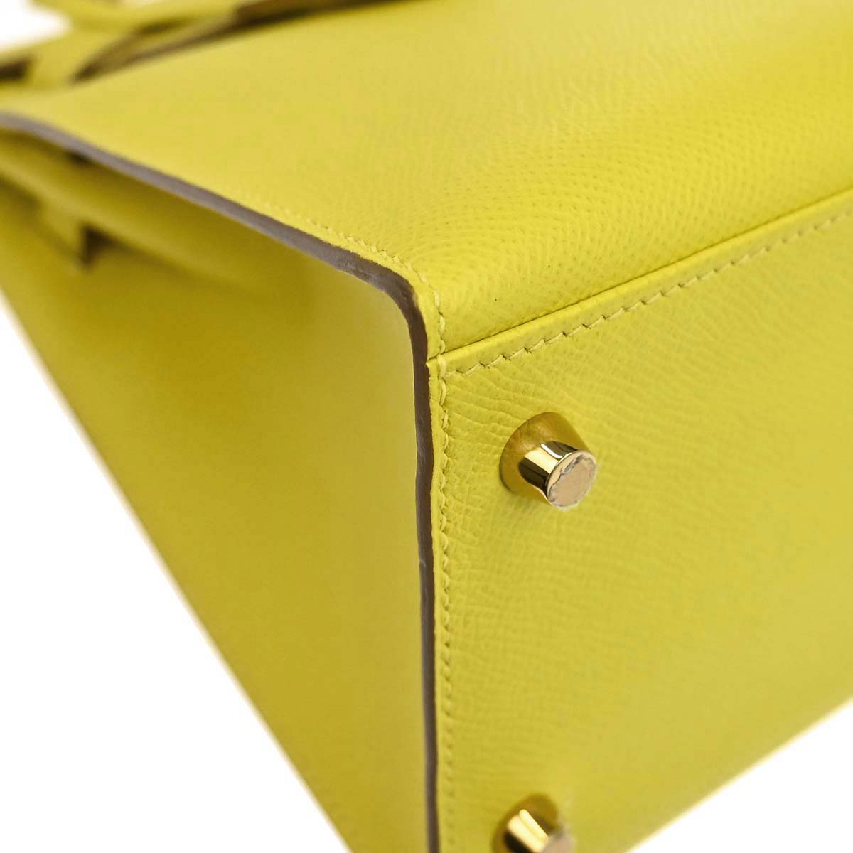 Hermes 2019 Jaune de Naples Epsom Kelly 28 Sellier 2way Shoulder Handbag