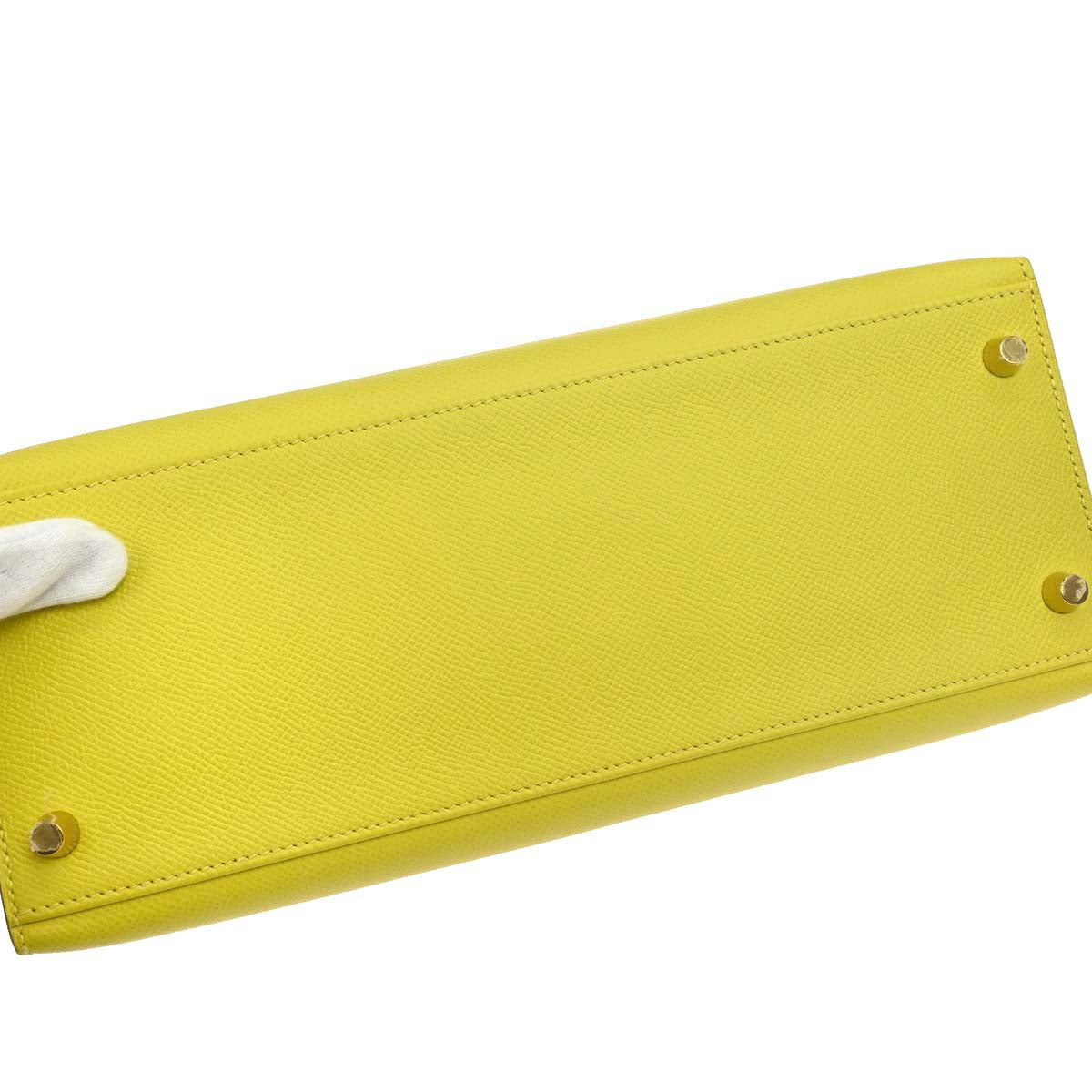 Hermes 2019 Jaune de Naples Epsom Kelly 28 Sellier 2way Shoulder Handbag