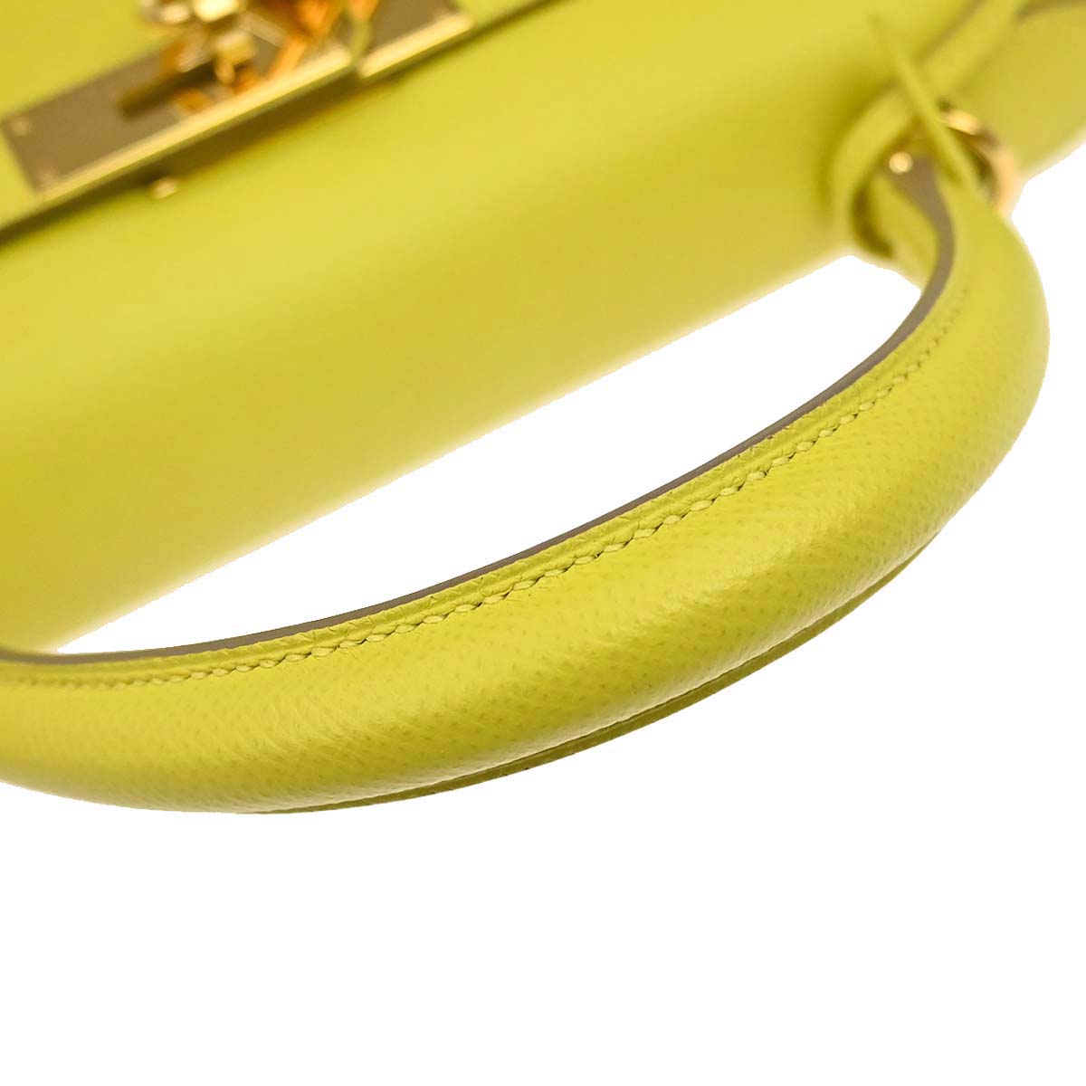 Hermes 2019 Jaune de Naples Epsom Kelly 28 Sellier 2way Shoulder Handbag