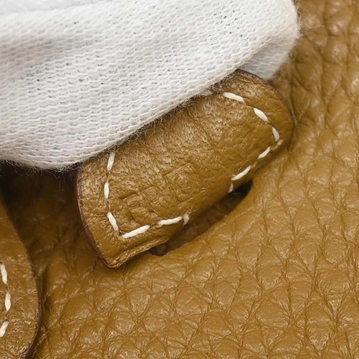 Hermes Kraft Taurillon Clemence Evelyne TPM Shoulder Bag