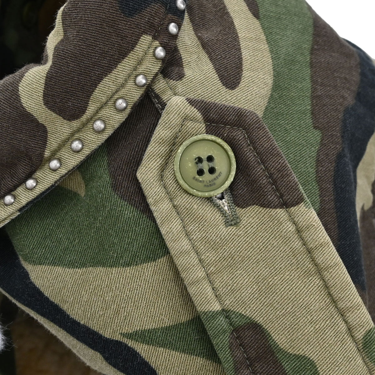 Saint Laurent 2019 Camouflage Jacket Khaki #F34
