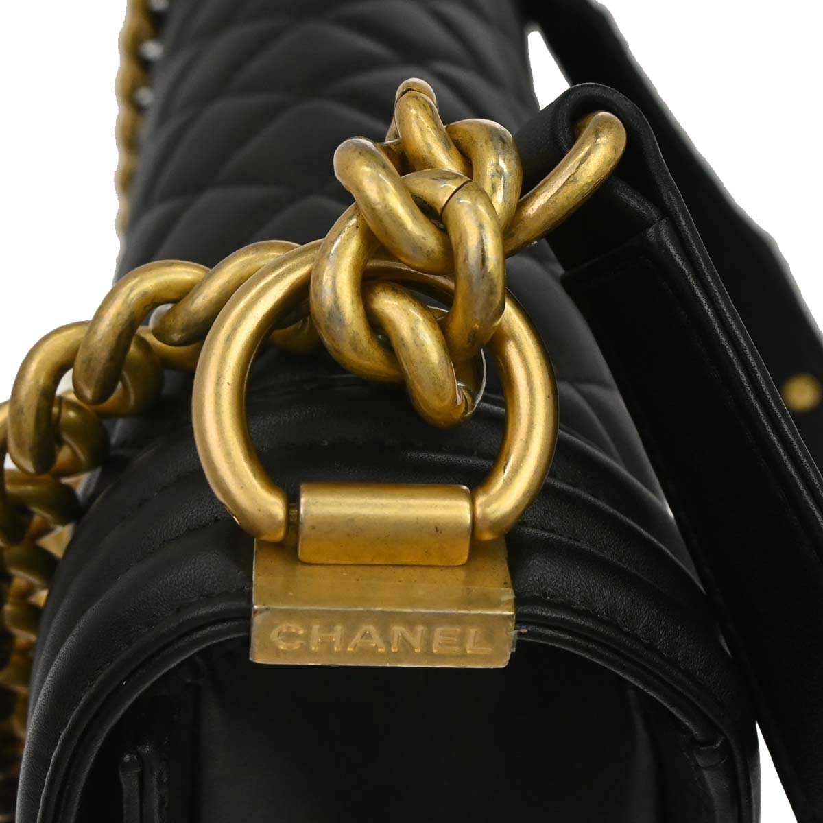 Boy Chanel 2018 Black Lambskin Medium Shoulder Bag