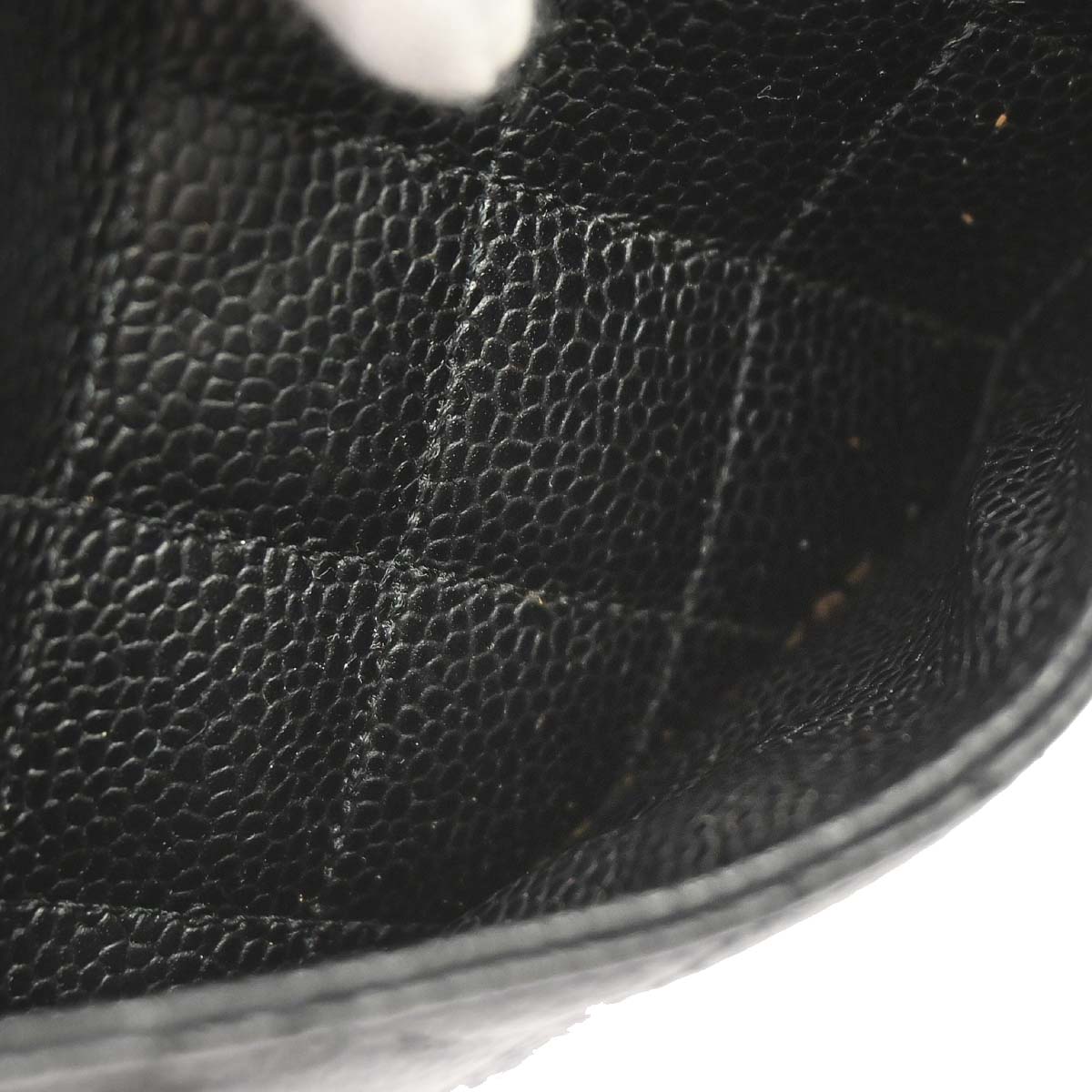 Chanel 2014 Black Caviar Skin Classic WOC Wallet on Chain Bag