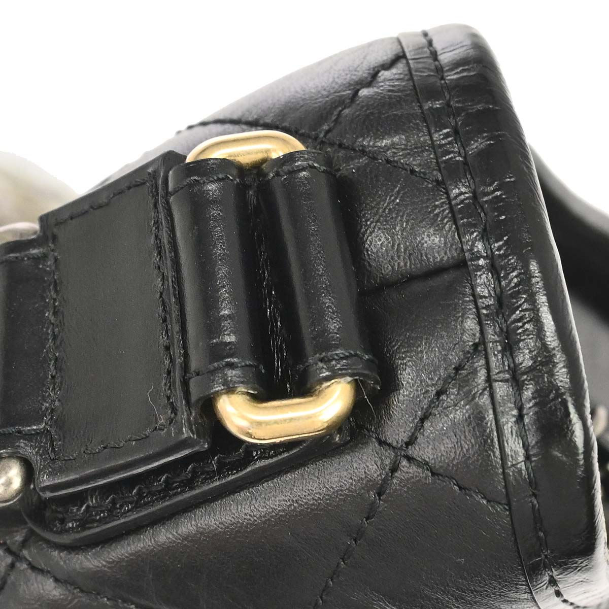 Chanel 2019 Black Lambskin Calfskin Small Gabrielle Shoulder Bag
