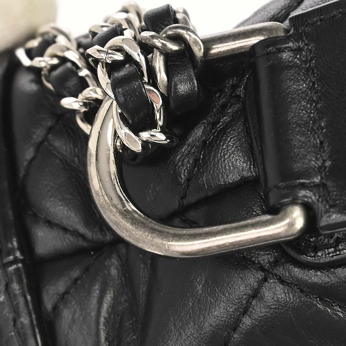 Chanel 2019 Black Lambskin Calfskin Small Gabrielle Shoulder Bag