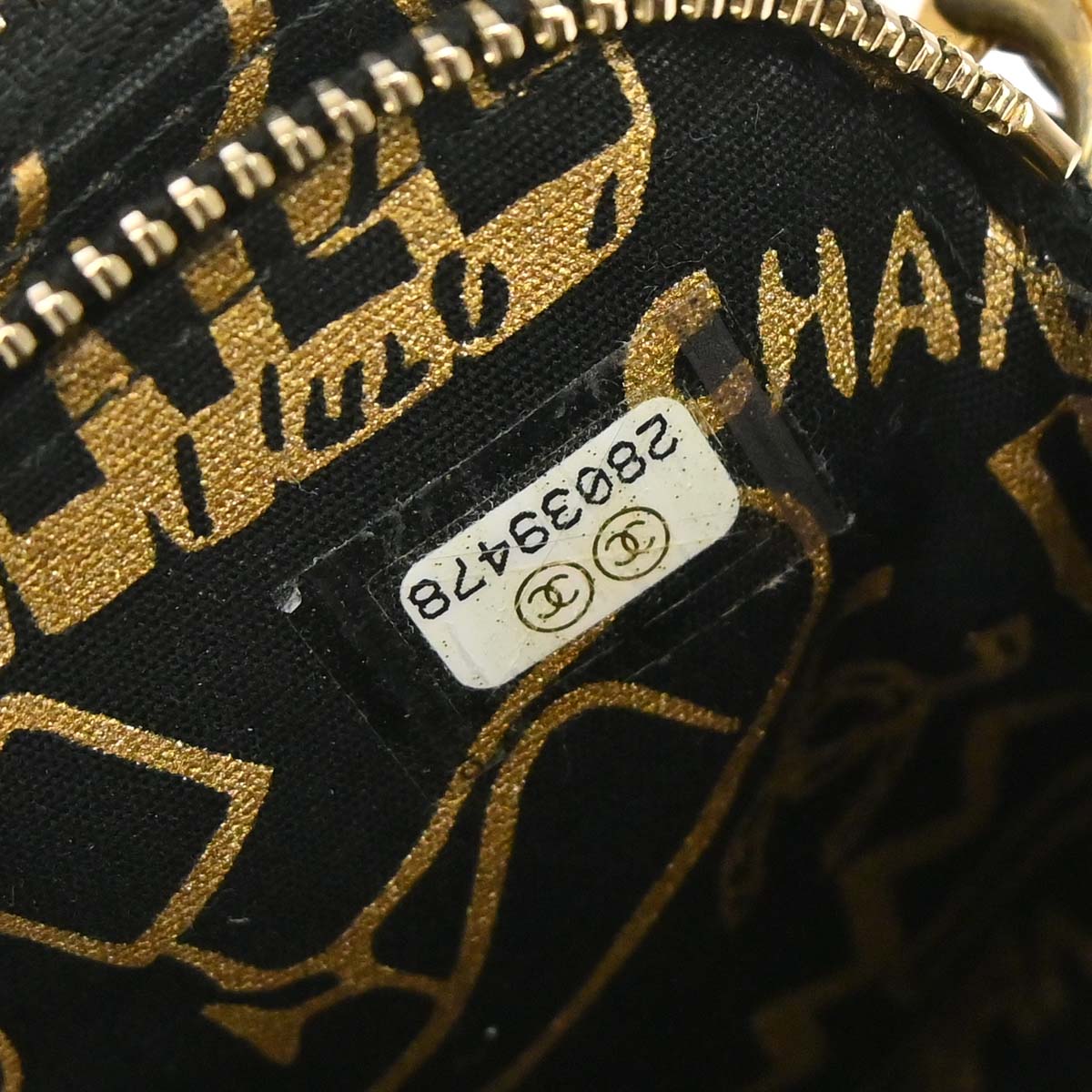 Chanel 2019 Black Lambskin Double Zip Chain WOC Shoulder Bag