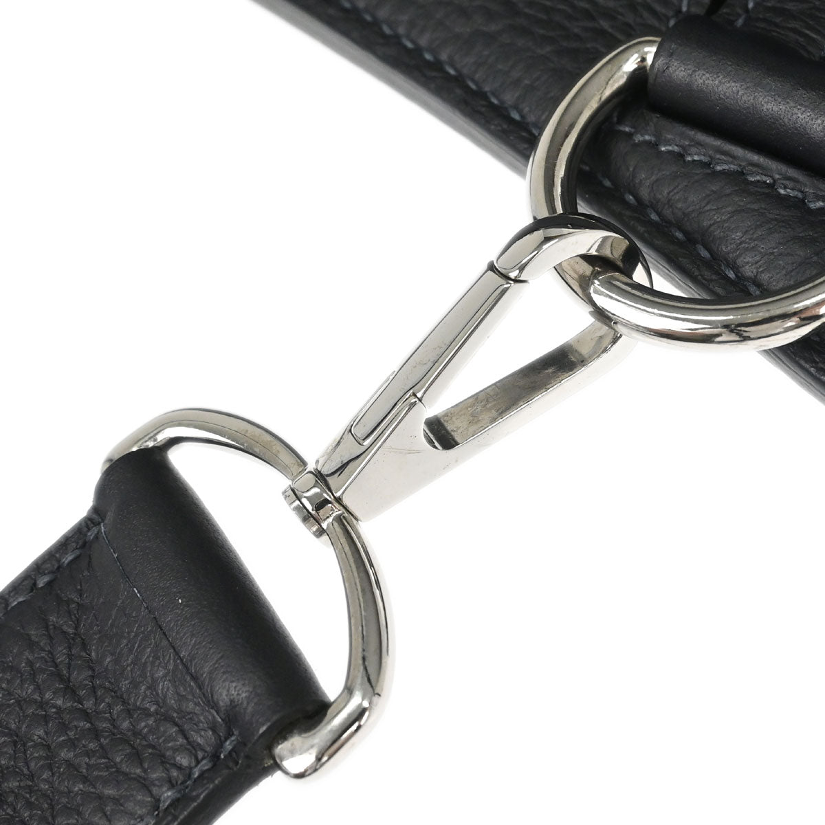 Hermes Blue Indigo Taurillon Clemence Jypsiere 37 Shoulder Bag