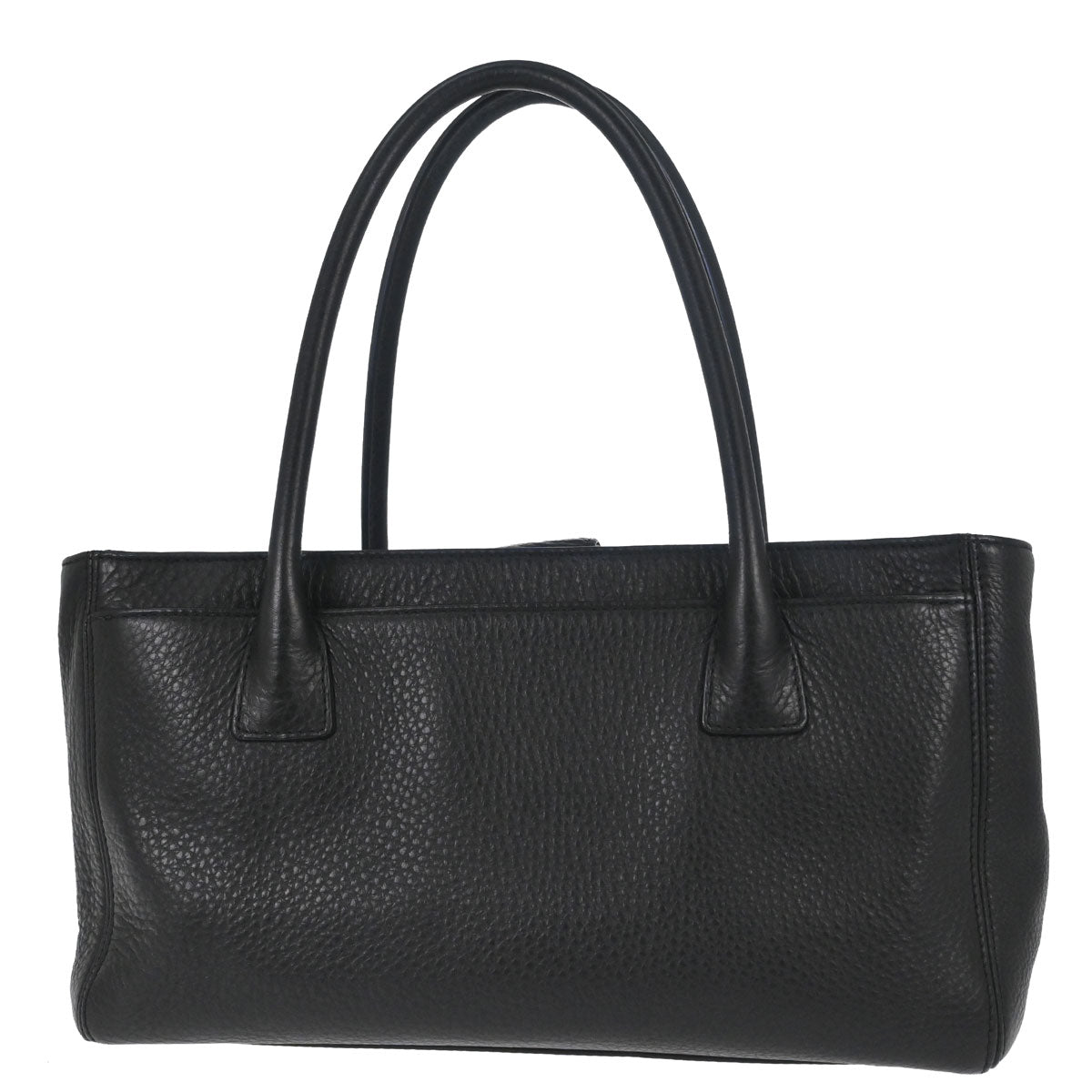 Chanel 2014 Black Deerskin Executive Cerf Tote Bag