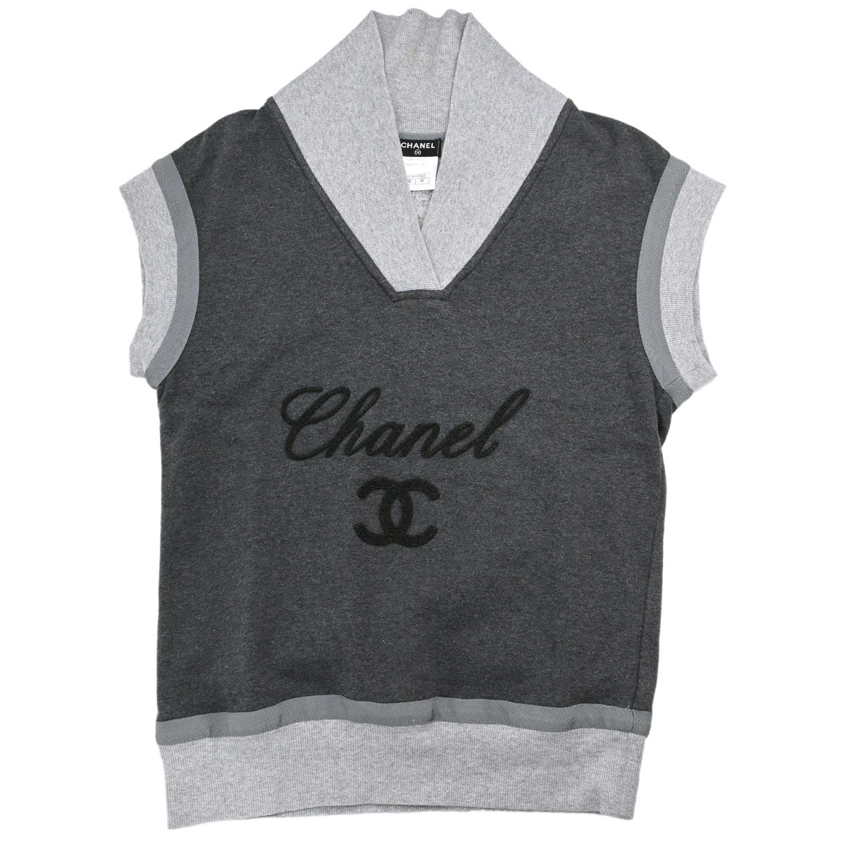 Chanel 2010 Short Sleeve Top Gray #38
