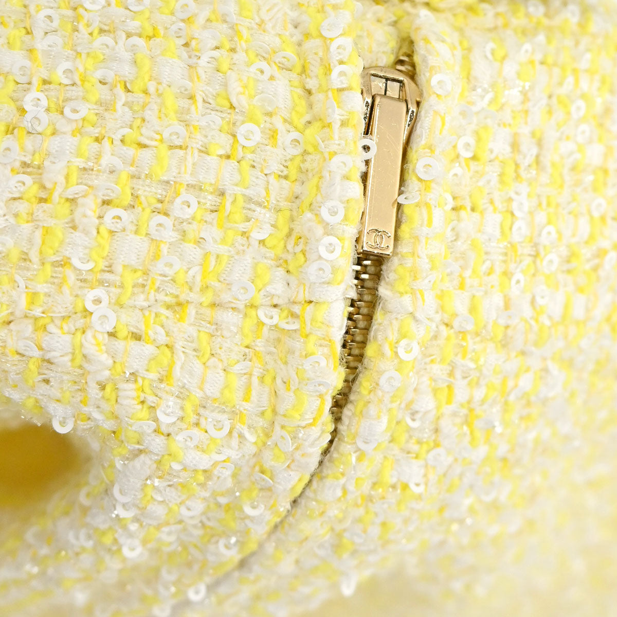 Chanel 2019 Long Pants Tweed Yellow #34