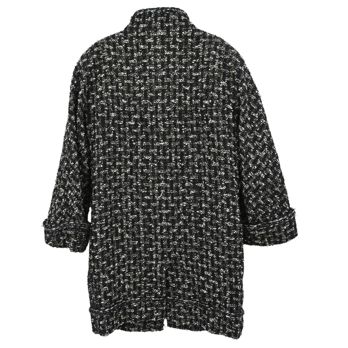 Chanel 2013-2014 Jacket Coat Tweed Black #36