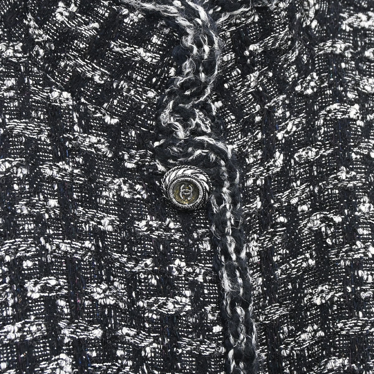 Chanel 2013-2014 Jacket Coat Tweed Black #36