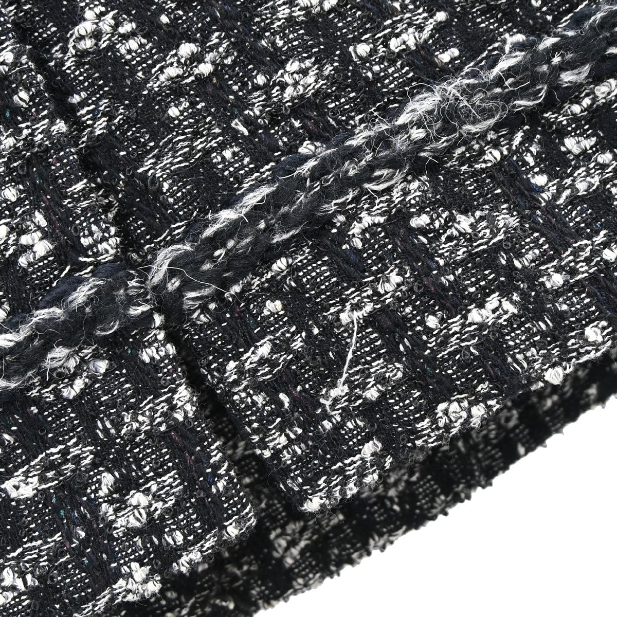 Chanel 2013-2014 Jacket Coat Tweed Black #36