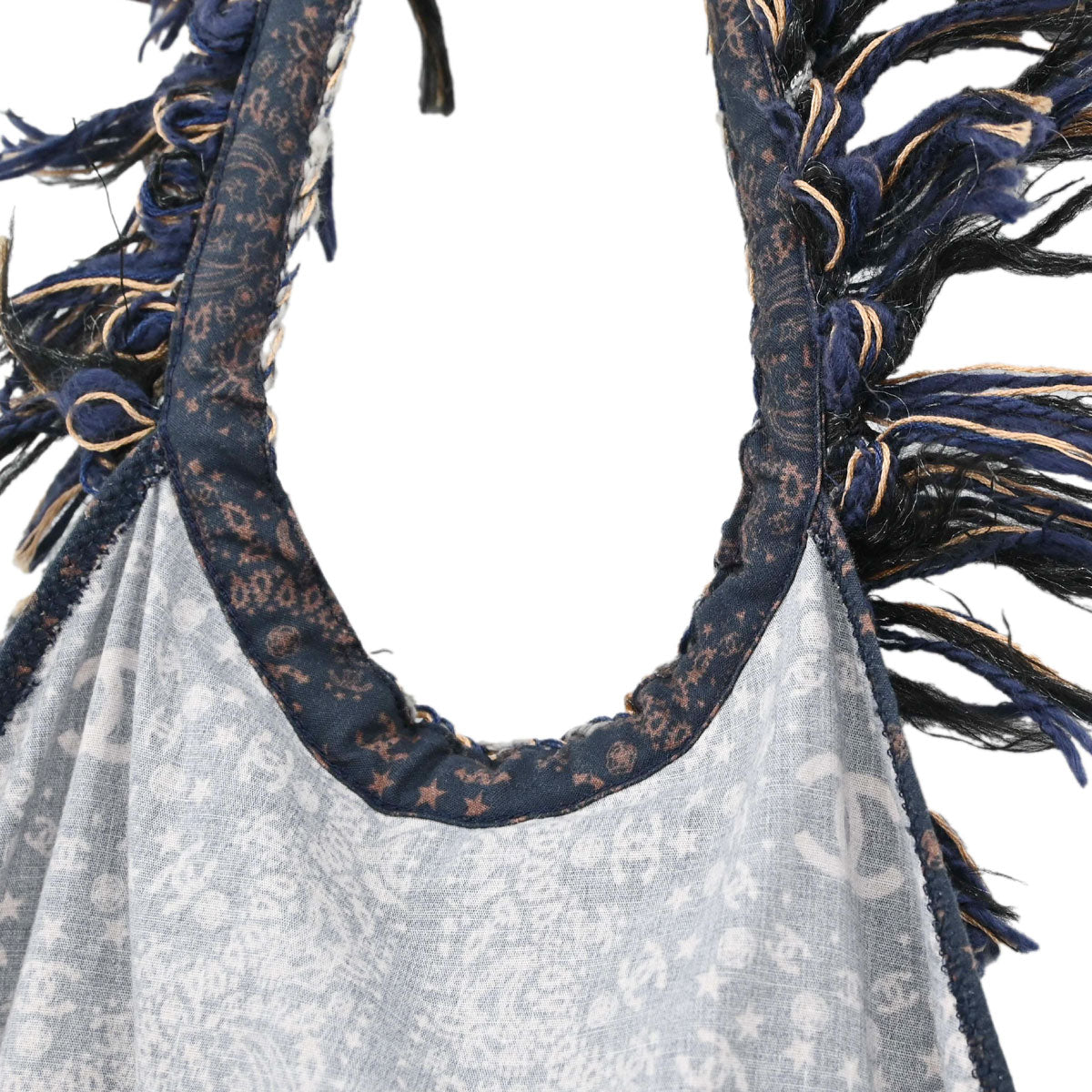 Chanel 2014 Paisley Print Halterneck Dress Navy #38