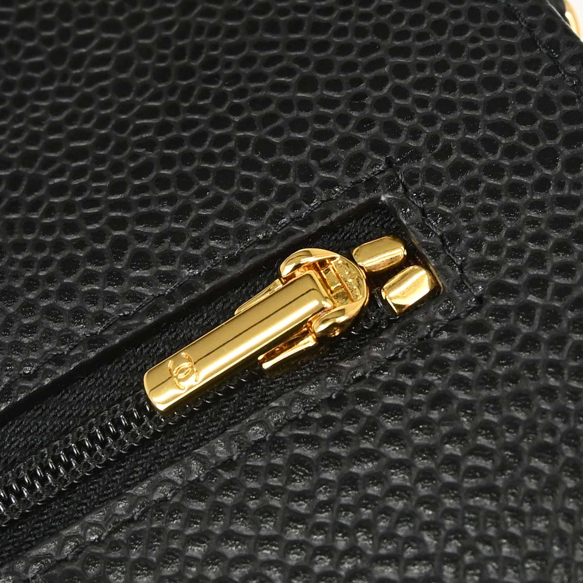 Chanel Black Caviar Skin Classic WOC Wallet on Chain Shoulder Bag