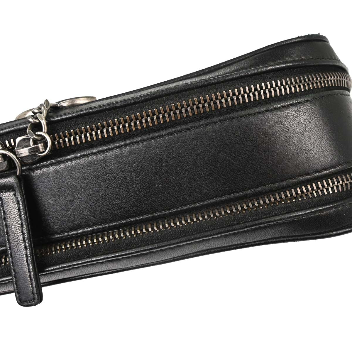 Chanel Black Lambskin Coco Boy Camera Bag Small