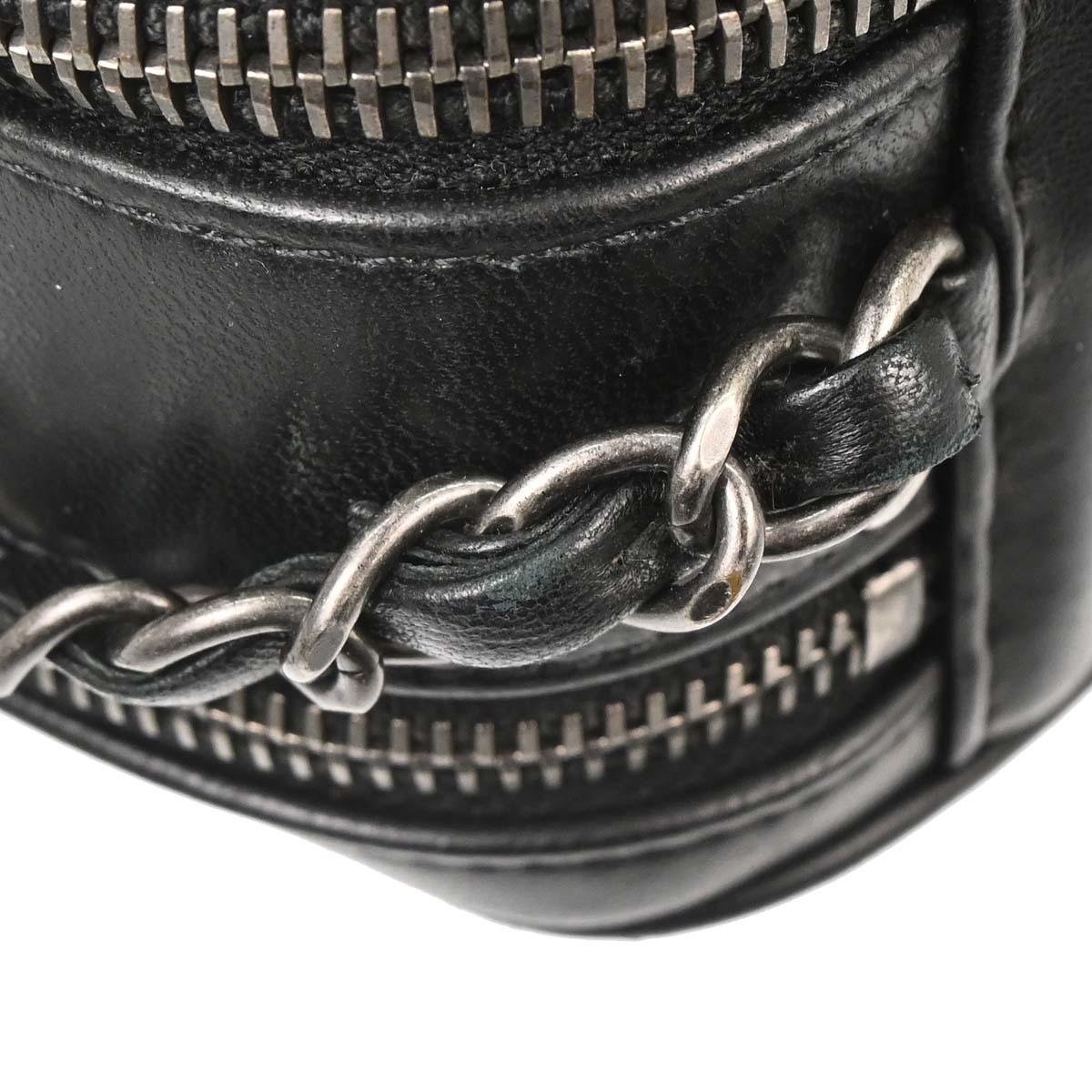 Chanel Black Lambskin Coco Boy Camera Bag Small