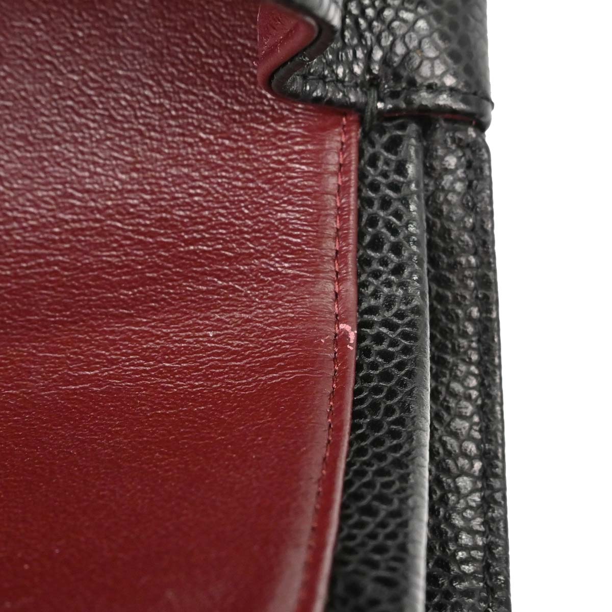 Chanel 2012 Black Caviar Skin Small Classic Double Flap Shoulder Bag