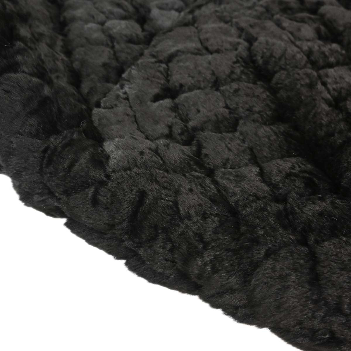 Chanel Black Lapin Fur Tote Handbag