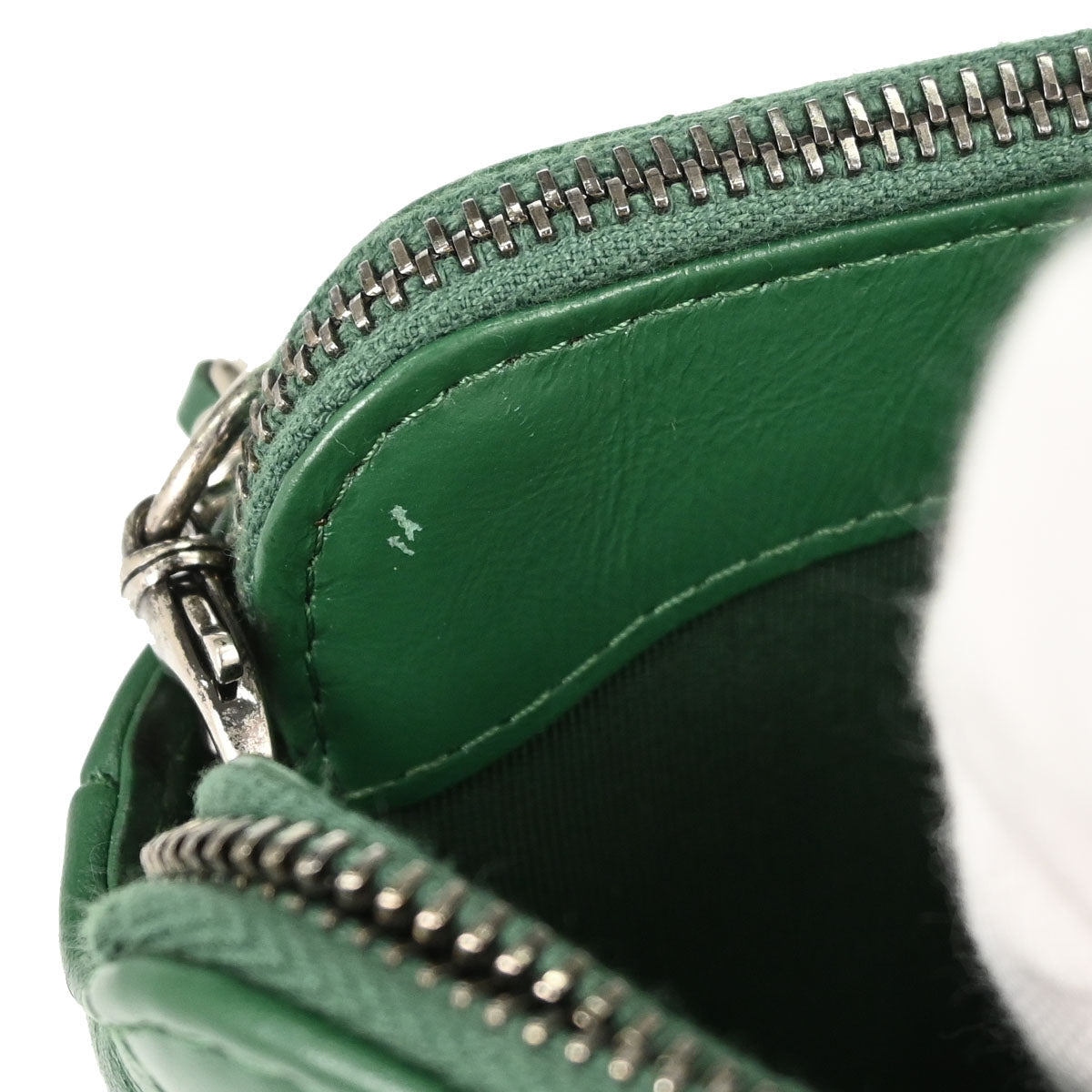 Chanel Green Calfskin Gabrielle WOC Wallet on Chain Shoulder Bag