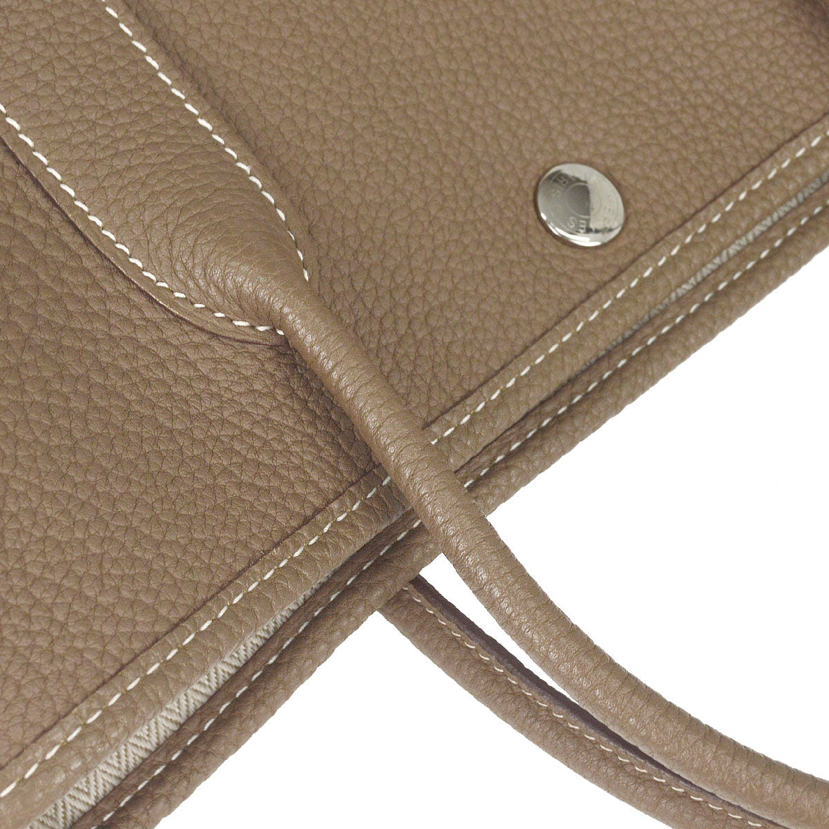 Hermes Etoupe Gray Negonda Garden Party 30 TPM Tote Handbag