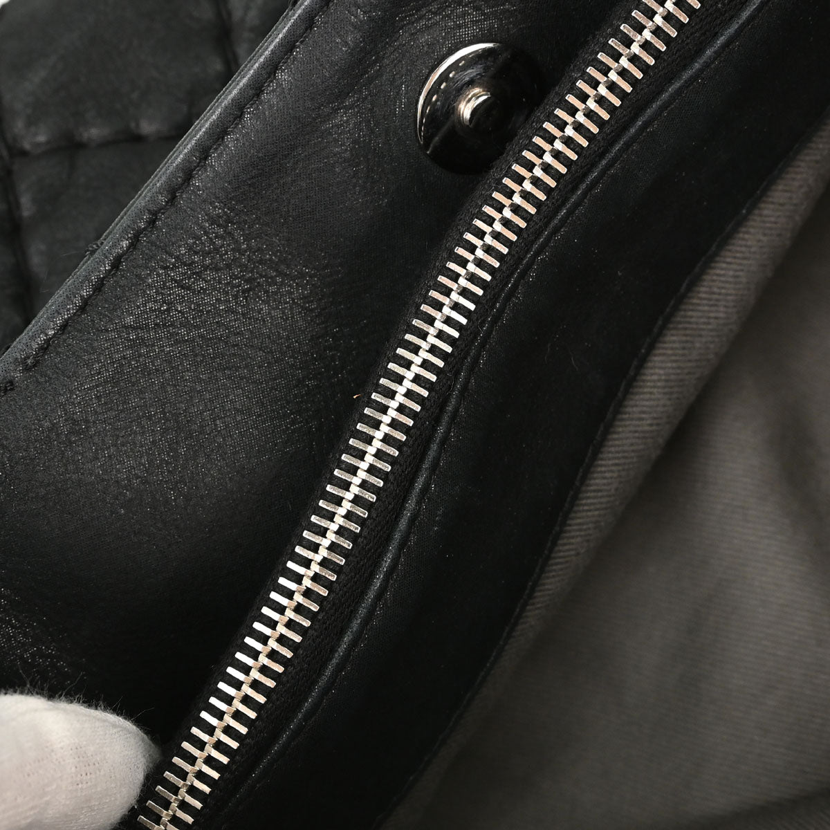 Chanel Black Calfskin Wild Stitch Tote 2way Shoulder Handbag